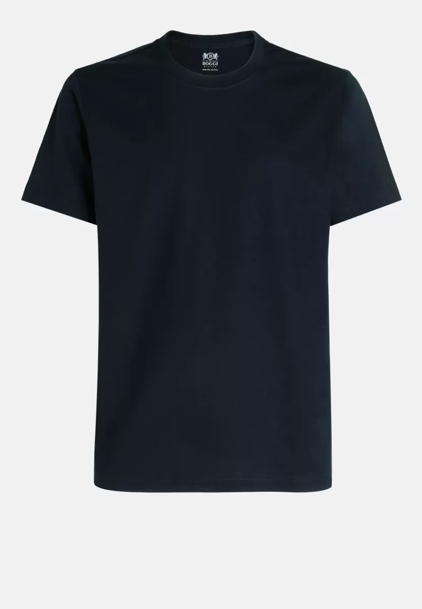 Herren T-Shirts Boggi Milano 2024 Jersey-T-Shirt Aus Pimabaumwolle - 3