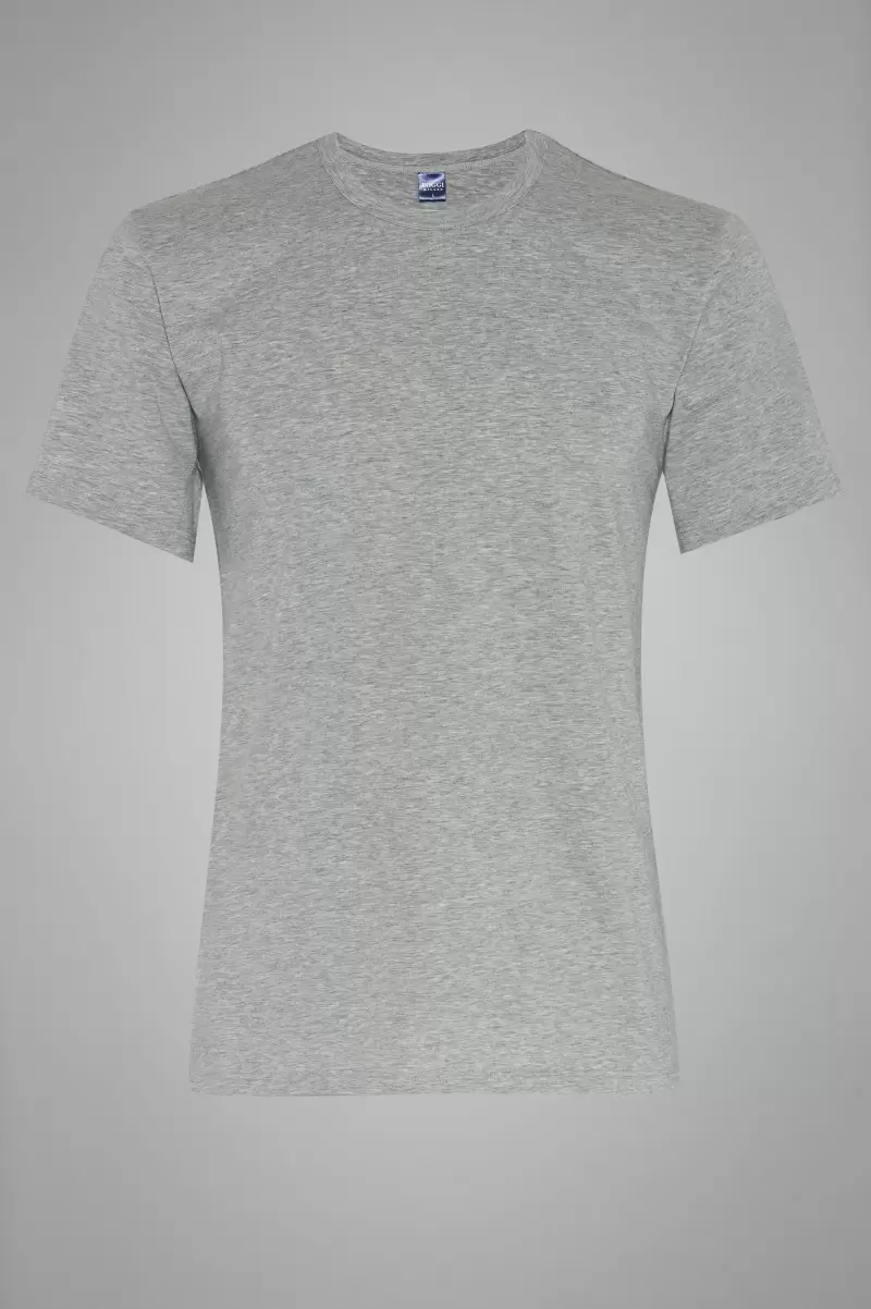 Boggi Milano Herren T-Shirt Aus Elastischem Baumwolljersey T-Shirts Verkaufen - 2