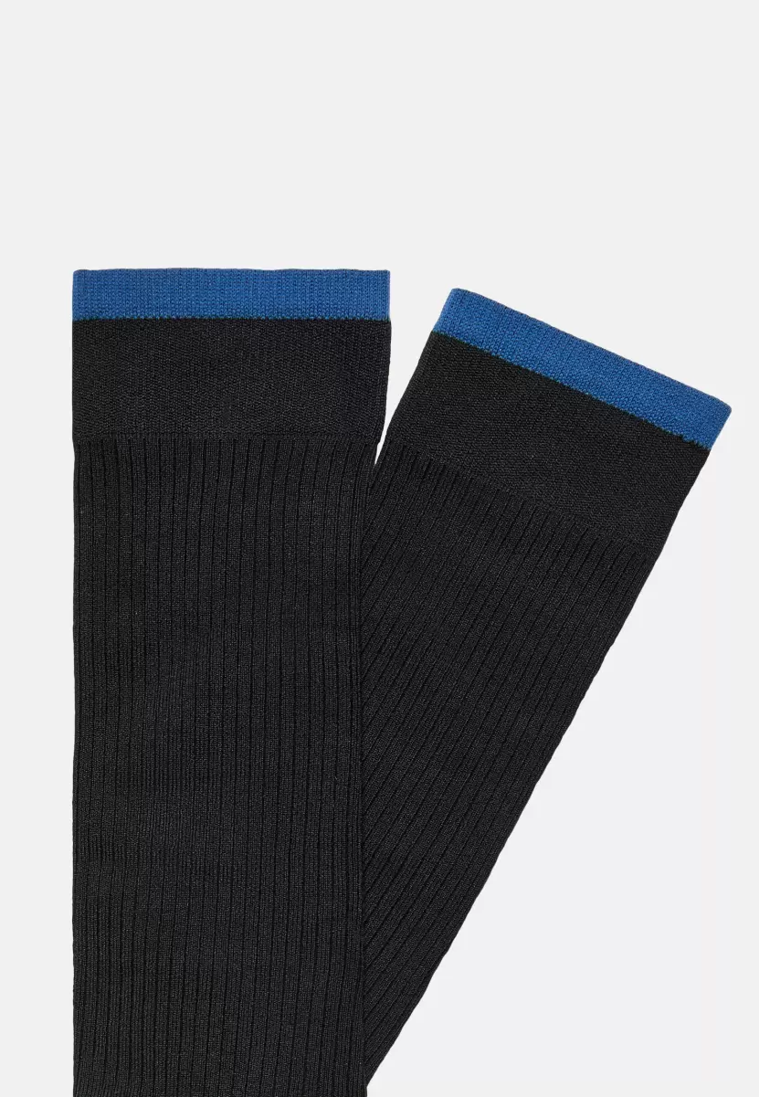Verkaufen Herren Socken Socken Aus Technischem Gewebe Mit Rippen Boggi Milano - 1