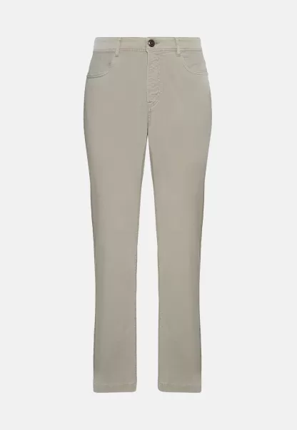 Herren Verbraucher Hosen Boggi Milano Jeans Aus Elastischem Baumwoll-Tencel