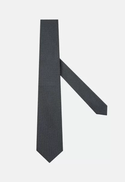 Krawatte Aus Seidengemisch Mit Mikromuster Krawatten Boggi Milano Herren Neues Produkt