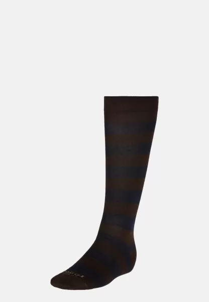 Socken Mit Makrostreifen Aus Baumwollgemisch Standard Herren Boggi Milano Socken