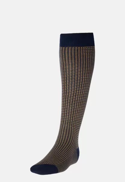 Socken Socken Mit Geometrischem Muster Aus Bio-Baumwolle Herren Zuverlässigkeit Boggi Milano